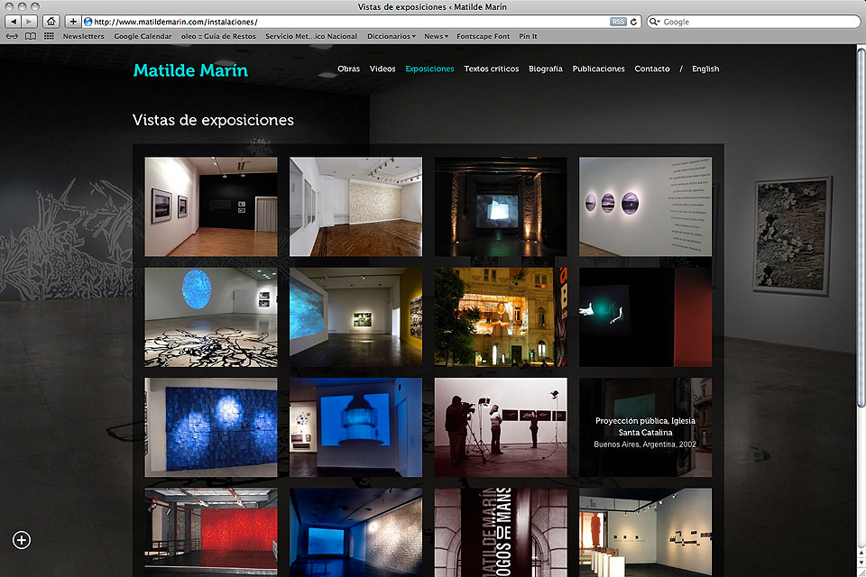 Matilde Marín web / Expos