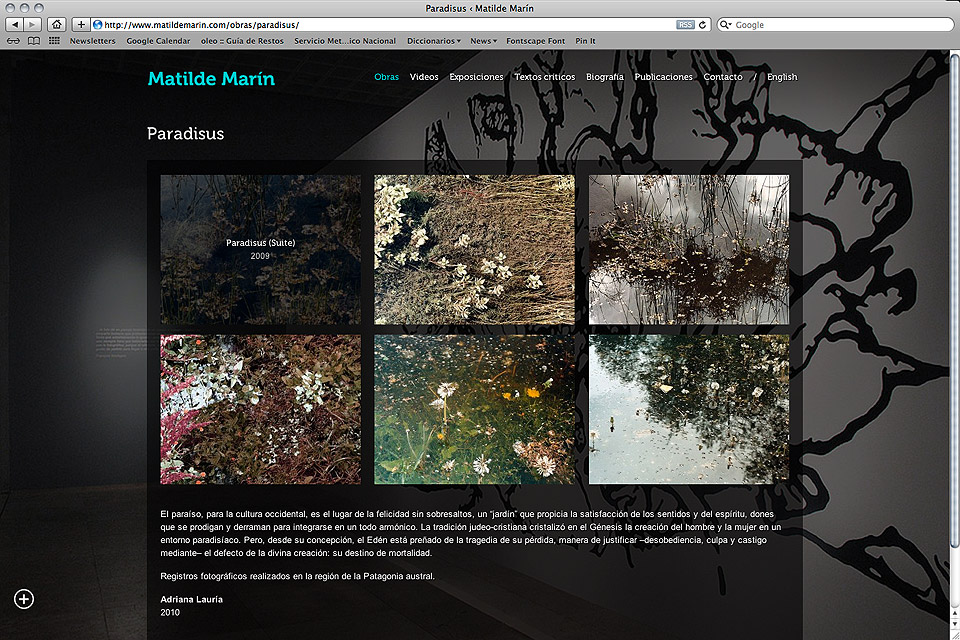 Matilde Marin web / Obras